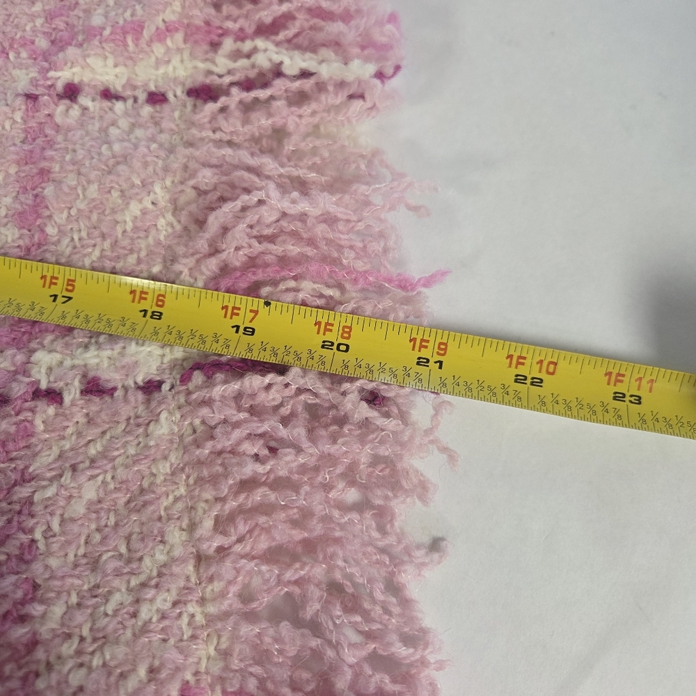 Boyne Valley Weavers Pink Wool Alpaca Shawl One Size Made In Ireland - Picture 13 of 16